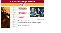 Desktop Screenshot of hughpeskett.co.uk